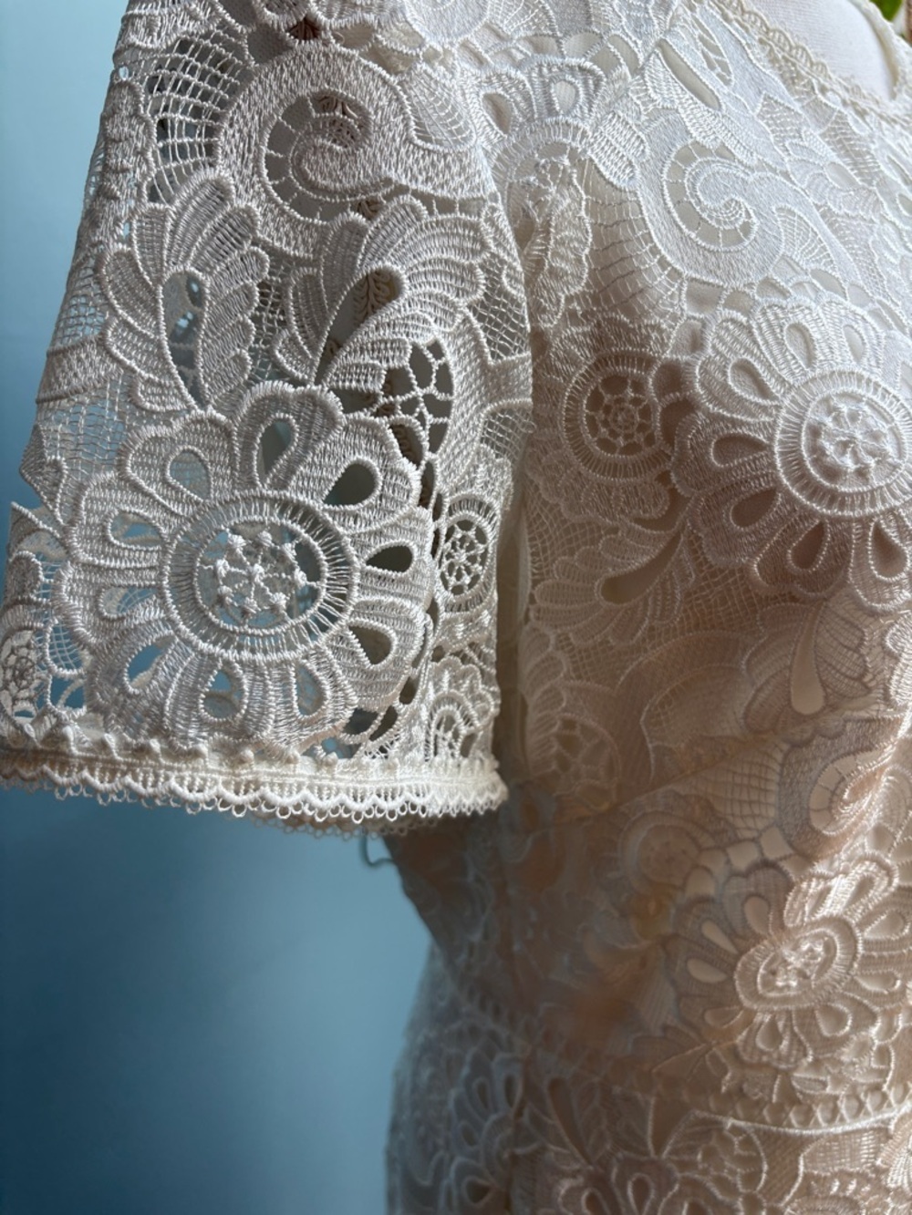 NWT Shoshana White Lace Dress. Size 10 - Picture 3 of 8